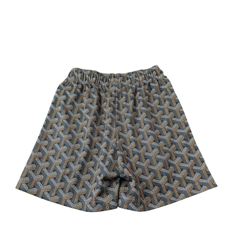 Bravest Studios Gray orange Geometric Mesh Basketball Short Size Small - Picture 2 of 5